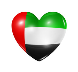 Love United Arab Emirates, heart flag icon