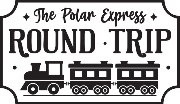 Polar Express Ticket Svg