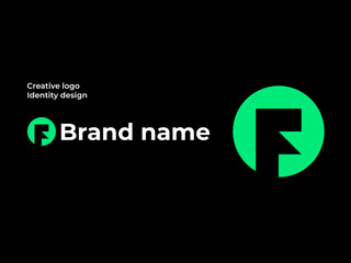 Simple and creative letter f logo mark and identity design