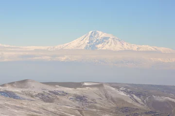 Fotobehang View with the Mount Ararat, Armenia © Kaori