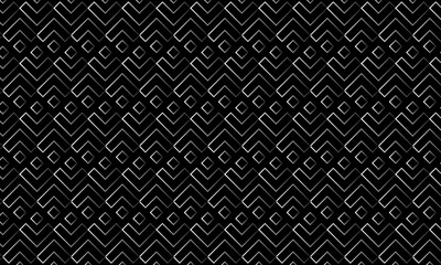 black and white abstract background with geometric and seamless pattern. geometric style - stock vector.
