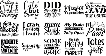 Tote Bag Quotes SVG Bundle  