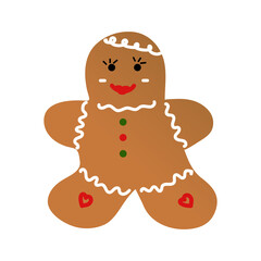 Cute Christmas Gingerbread cookie breadwoman png