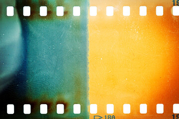Dusty and grungy 35mm film texture or surface - obrazy, fototapety, plakaty