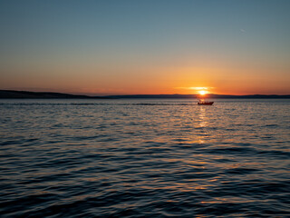 Fototapeta na wymiar Sonnenuntergang am Mittelmeer