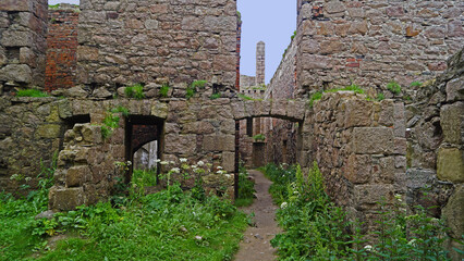 The New Slains Castle in Scotland