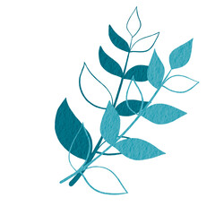 Abstract bunch of green leaves illustration for decoration on nature and organic concept. 