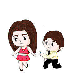 They are lovers on Valentine's Day.