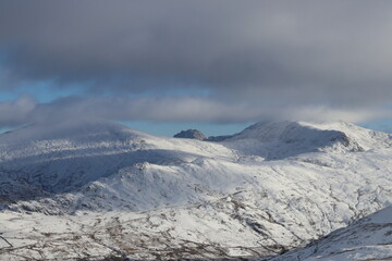 Snowdonia snowdon winter wales glyderau