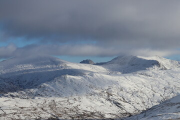 Snowdonia snowdon winter wales glyderau