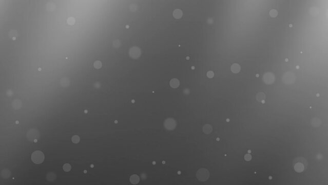 4K Video moving bubbles gradiant backgorund gray