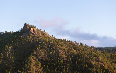 Gran Canaria landscape in evening