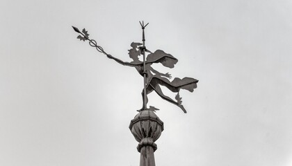 Fototapeta na wymiar statue of Mercury Idrija Slovenia