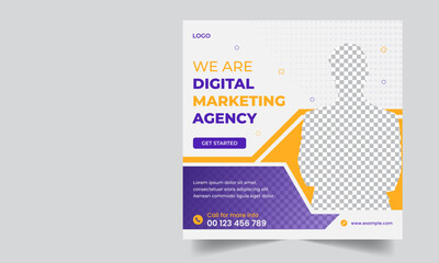 Digital marketing agency corporate social media post design