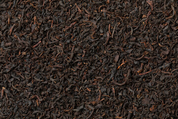  Uva Highlands dried tea leaves full frame close up as background