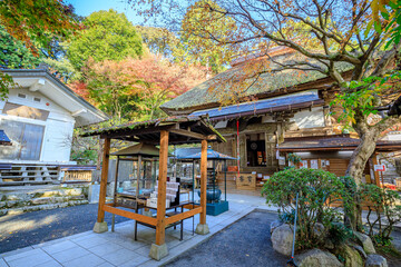 秋の大興善寺　佐賀県三養基郡　Daikozenji temple in autumn. Saga Prefecture, Miyaki-gun.