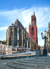 Naklejka premium Maastricht, Vrijthof mit Kirche Sint-Janskerk