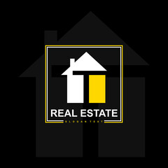 Fototapeta na wymiar Real Estate logo latter T. Real estate logo with House and the letter T. Minimal and creative design. vector eps10