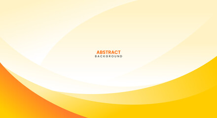 Abstract orange wave banner template design background