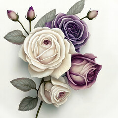 roses violettes