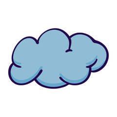 Cute Doodle Rain Cloud Dark Color Sad Icon hand drawn Element Kids Weather Doodle Icons