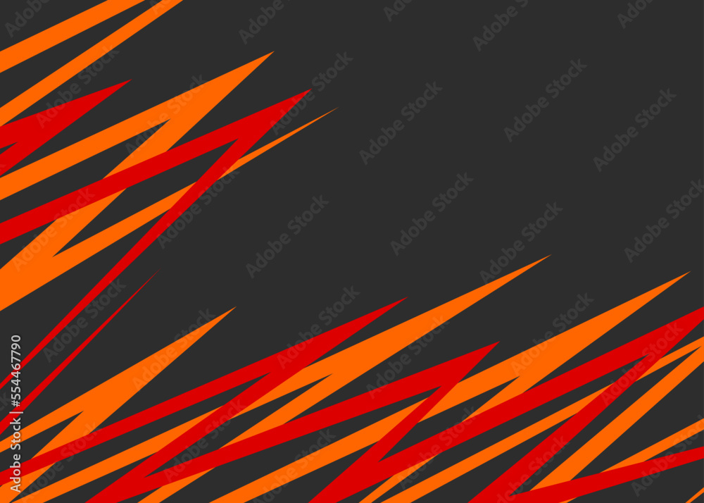 Poster minimalist background with overlapping zigzag pattern and with some copy space area