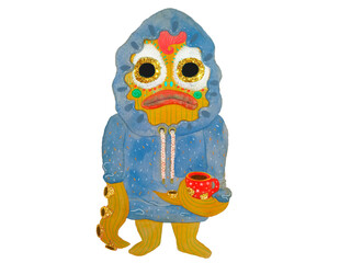 Alien with a cup of coffee