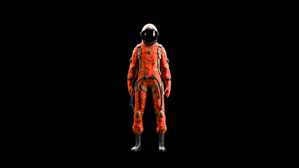 Astronaut space suit. Female.