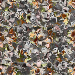 Camouflage wavy marble seamless pattern. Gradient blur for camo bohemian backdrop. Textured vintage wallpaper. 