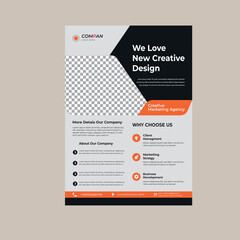 vactor corporate business flyer template design	