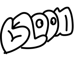 Graffiti throw up