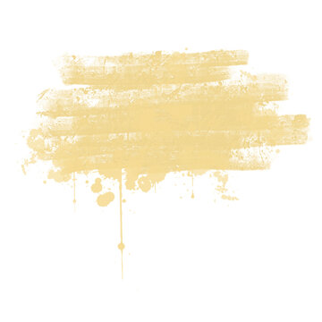 abstract watercolor background with splashes, yellow brush paint