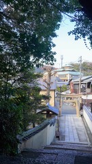 直島唯一の有形文化財・極楽寺の明神鳥居5
