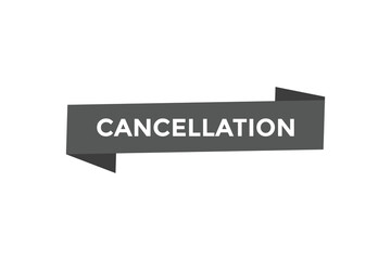 Obraz premium cancellation button web banner templates. Vector Illustration