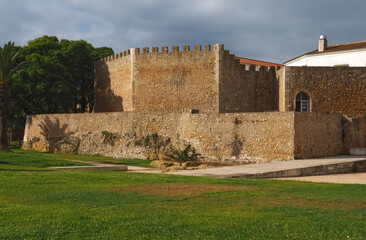 Medieval castle of Lagos at the Algarve coast of Portugal