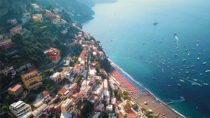 Fototapeta premium aerial view of beach