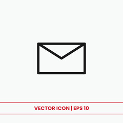 Envelope icon vector. Mail sign