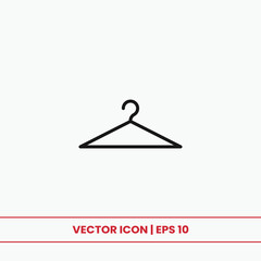 Hanger icon vector. Clothes hanger sign