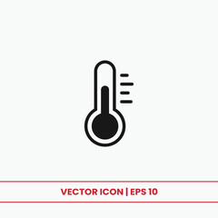 Thermometer icon vector. Temperature sign