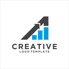 Investment logo with capital letter A, finance logo, financial investment logo, business logo