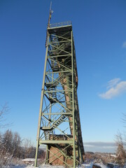 Winter in Benneckenstein, die Harzhausschanze