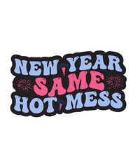 Retro New Year Svg,New Year 2023 SVG PNG Bundle, New Year Svg, New Year Shirt Design, Happy New Year 2023 Svg