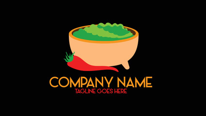 traditional food logo vector