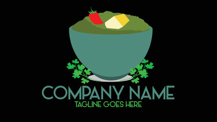 traditional food logo vector