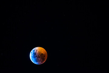 moon in space