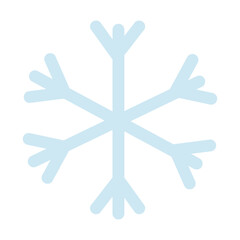 Snowflake. Icon. Isolated vector object. Modern cartoon style.