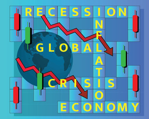 Global Economic Crisis Recession Inflation 2023