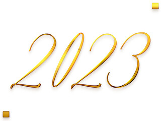 2023 Elegant Stylish Cursive Gold Typography Text 