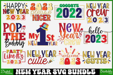 NEW YEAR SVG DESIGN BUNDLE 2023 png - New Years png - 2023 Sublimation svg - New Years Sublimation png - New Years 2023 Shirt png - Ladies Night png T-Shirt
