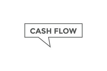 Cash flow button web banner templates. Vector Illustration
